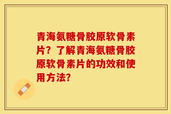 青海氨糖骨胶原软骨素片？了解青海氨糖骨胶原软骨素片的功效和使用方法？-第1张图片-关节保镖