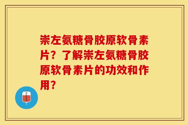 崇左氨糖骨胶原软骨素片？了解崇左氨糖骨胶原软骨素片的功效和作用？-第1张图片-关节保镖
