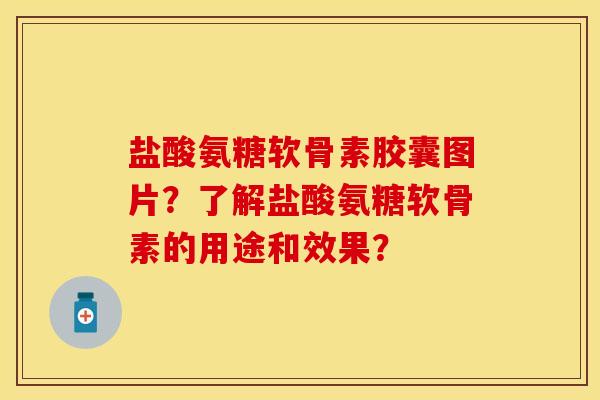 盐酸氨糖软骨素胶囊图片？了解盐酸氨糖软骨素的用途和效果？-第1张图片-关节保镖