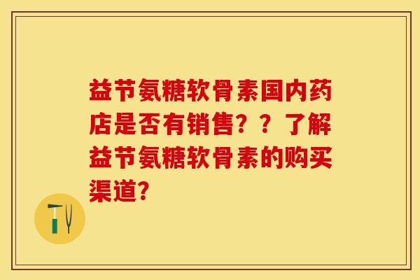 益节氨糖软骨素国内药店是否有销售？？了解益节氨糖软骨素的购买渠道？-第1张图片-关节保镖