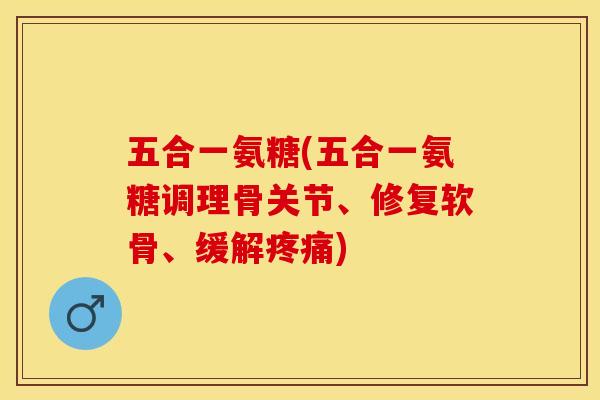 五合一氨糖(五合一氨糖调理骨关节、修复软骨、缓解疼痛)