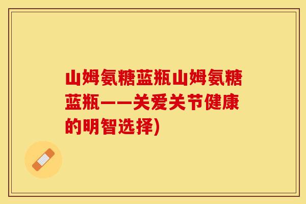 山姆氨糖蓝瓶山姆氨糖蓝瓶——关爱关节健康的明智选择)