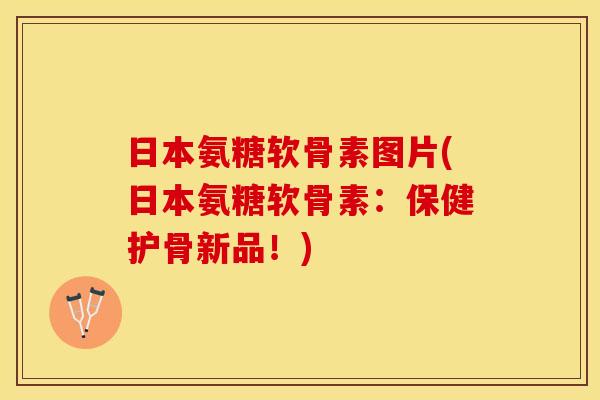 日本氨糖软骨素图片(日本氨糖软骨素：保健护骨新品！)-第1张图片-关节保镖