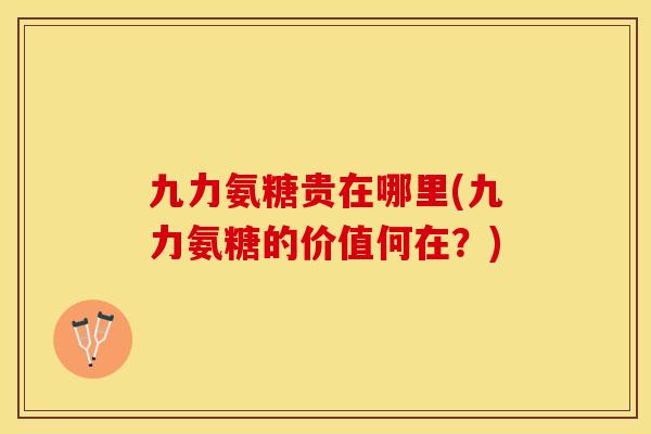 九力氨糖贵在哪里(九力氨糖的价值何在？)-第1张图片-关节保镖