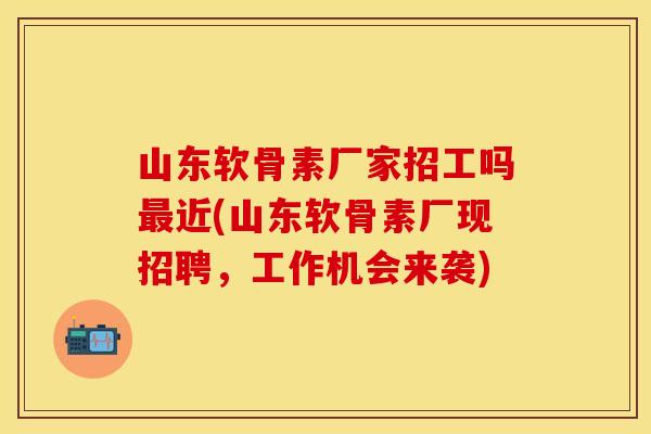 山东软骨素厂家招工吗最近(山东软骨素厂现招聘，工作机会来袭)-第1张图片-关节保镖