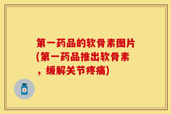 第一药品的软骨素图片(第一药品推出软骨素，缓解关节疼痛)-第1张图片-关节保镖