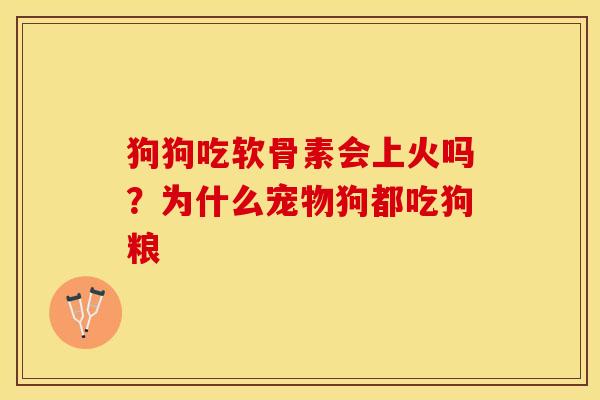狗狗吃软骨素会上火吗？为什么宠物狗都吃狗粮-第1张图片-关节保镖