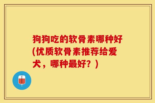 狗狗吃的软骨素哪种好(优质软骨素推荐给爱犬，哪种最好？)-第1张图片-关节保镖