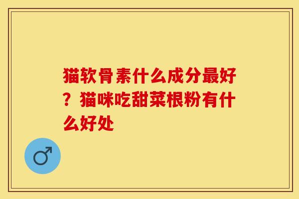 猫软骨素什么成分最好？猫咪吃甜菜根粉有什么好处-第1张图片-关节保镖