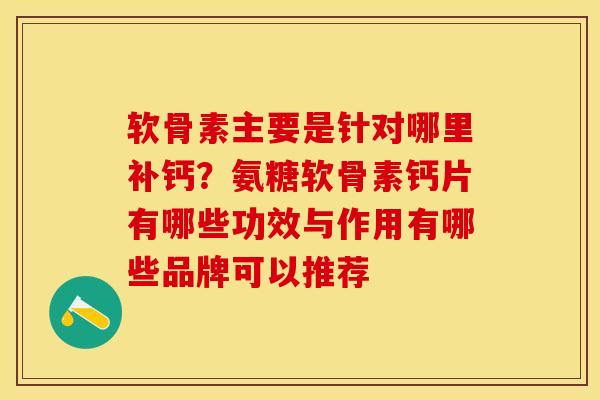 软骨素主要是针对哪里补钙？氨糖软骨素钙片有哪些功效与作用有哪些品牌可以推荐-第1张图片-关节保镖