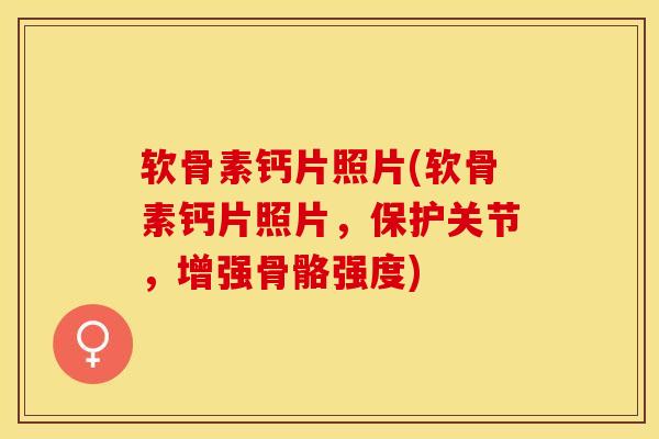 软骨素钙片照片(软骨素钙片照片，保护关节，增强骨骼强度)-第1张图片-关节保镖
