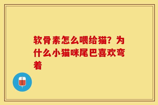 软骨素怎么喂给猫？为什么小猫咪尾巴喜欢弯着-第1张图片-关节保镖