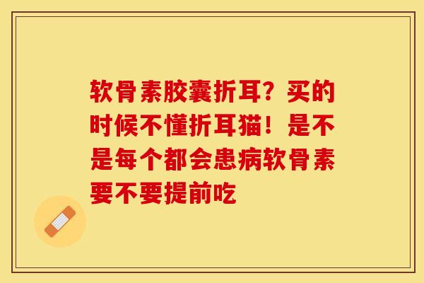 软骨素胶囊折耳？买的时候不懂折耳猫！是不是每个都会患病软骨素要不要提前吃-第1张图片-关节保镖