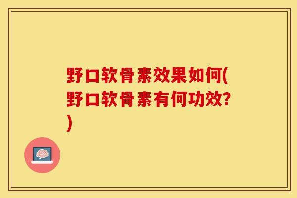 野口软骨素效果如何(野口软骨素有何功效？)-第1张图片-关节保镖