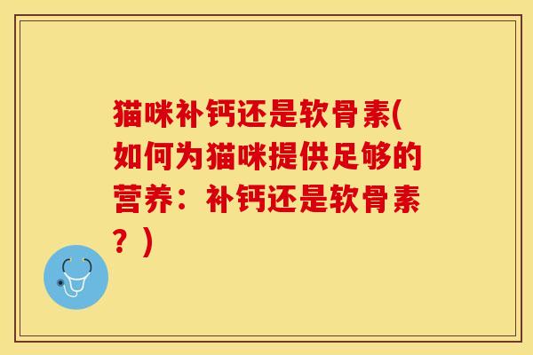 猫咪补钙还是软骨素(如何为猫咪提供足够的营养：补钙还是软骨素？)-第1张图片-关节保镖
