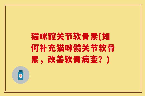 猫咪髋关节软骨素(如何补充猫咪髋关节软骨素，改善软骨病变？)-第1张图片-关节保镖