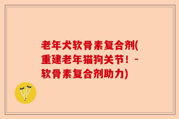 老年犬软骨素复合剂(重建老年猫狗关节！-软骨素复合剂助力)-第1张图片-关节保镖