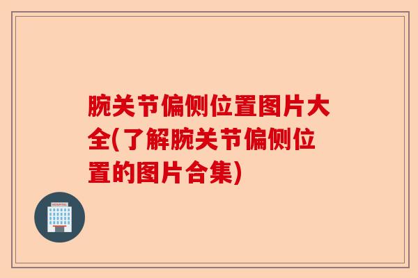 腕关节偏侧位置图片大全(了解腕关节偏侧位置的图片合集)-第1张图片-关节保镖