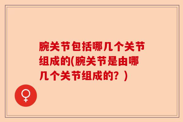腕关节包括哪几个关节组成的(腕关节是由哪几个关节组成的？)