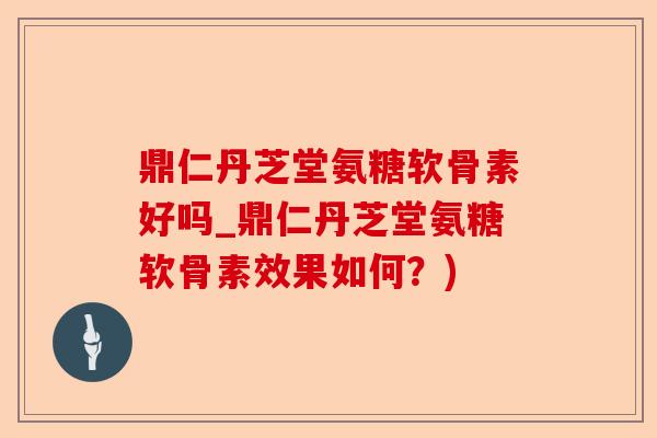 鼎仁丹芝堂氨糖软骨素好吗_鼎仁丹芝堂氨糖软骨素效果如何？)-第1张图片-关节保镖