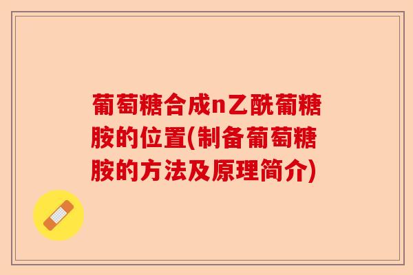 葡萄糖合成n乙酰葡糖胺的位置(制备葡萄糖胺的方法及原理简介)