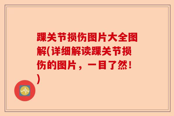 踝关节损伤图片大全图解(详细解读踝关节损伤的图片，一目了然！)