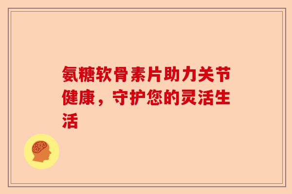 氨糖软骨素片助力关节健康，守护您的灵活生活