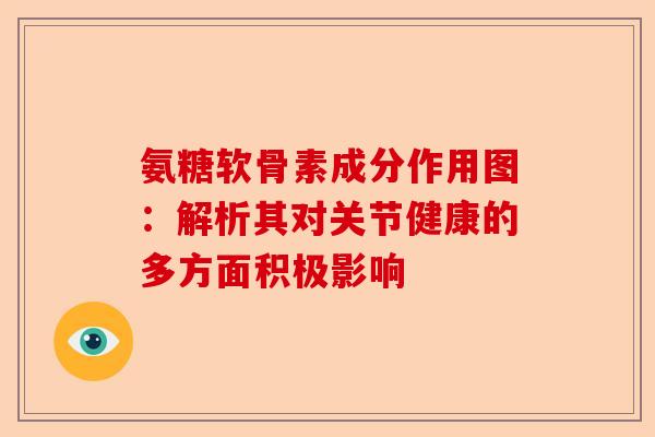 氨糖软骨素成分作用图：解析其对关节健康的多方面积极影响