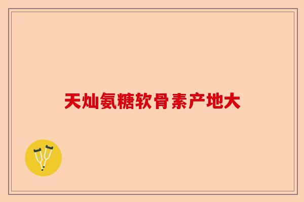 天灿氨糖软骨素产地大