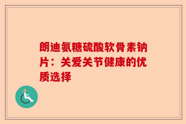 朗迪氨糖硫酸软骨素钠片：关爱关节健康的优质选择