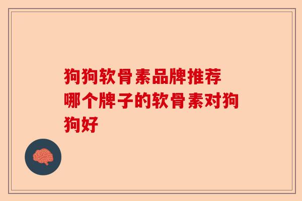 狗狗软骨素品牌推荐 哪个牌子的软骨素对狗狗好-第1张图片-关节保镖