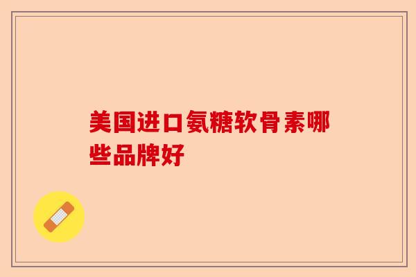 美国进口氨糖软骨素哪些品牌好-第1张图片-关节保镖
