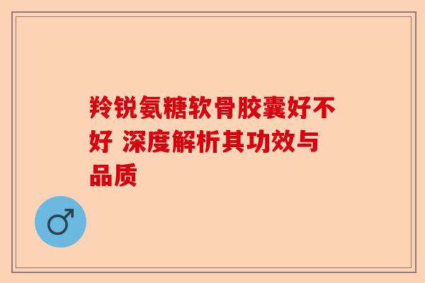 羚锐氨糖软骨胶囊好不好 深度解析其功效与品质