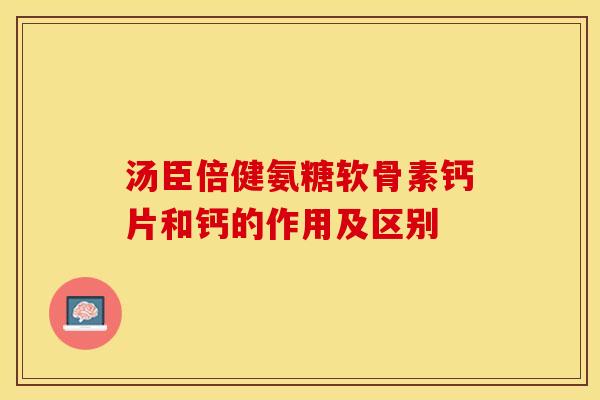 汤臣倍健氨糖软骨素钙片和钙的作用及区别