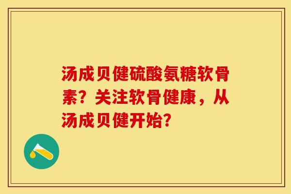 汤成贝健硫酸氨糖软骨素？关注软骨健康，从汤成贝健开始？-第1张图片-关节保镖