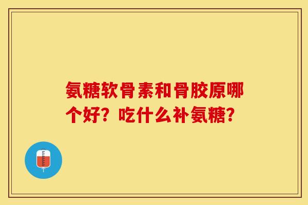 氨糖软骨素和骨胶原哪个好？吃什么补氨糖？