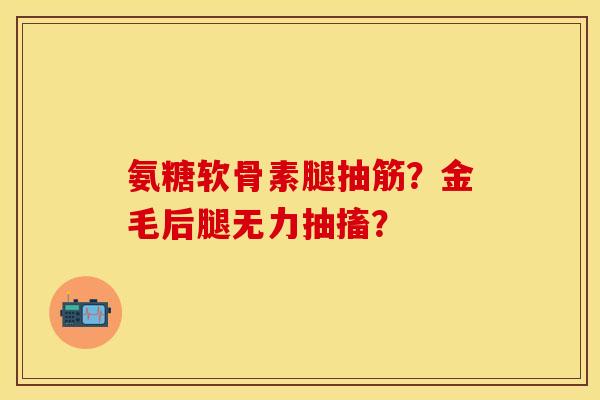 氨糖软骨素腿抽筋？金毛后腿无力抽搐？
