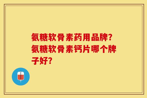 氨糖软骨素药用品牌？氨糖软骨素钙片哪个牌子好？