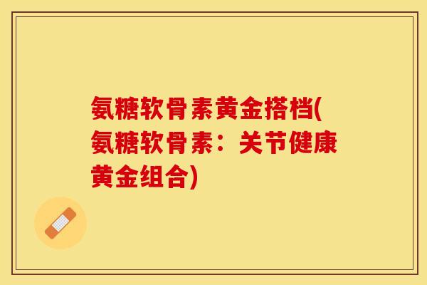 氨糖软骨素黄金搭档(氨糖软骨素：关节健康黄金组合)