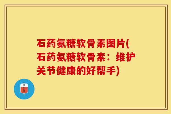 石药氨糖软骨素图片(石药氨糖软骨素：维护关节健康的好帮手)