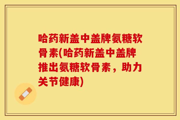 哈药新盖中盖牌氨糖软骨素(哈药新盖中盖牌推出氨糖软骨素，助力关节健康)