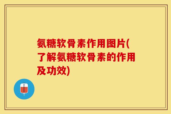 氨糖软骨素作用图片(了解氨糖软骨素的作用及功效)