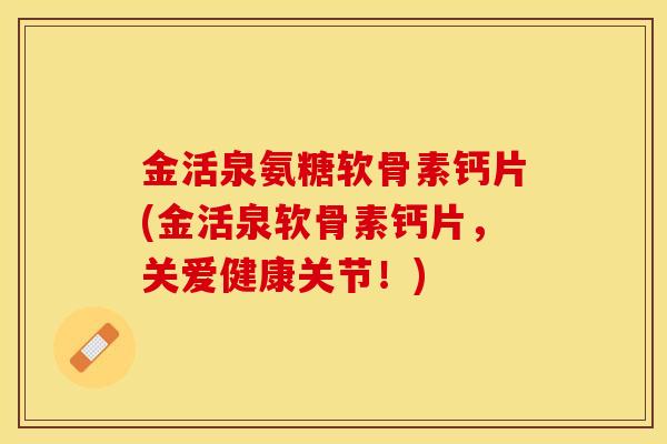 金活泉氨糖软骨素钙片(金活泉软骨素钙片，关爱健康关节！)