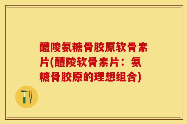 醴陵氨糖骨胶原软骨素片(醴陵软骨素片：氨糖骨胶原的理想组合)