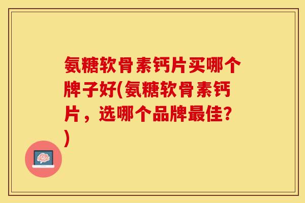 氨糖软骨素钙片买哪个牌子好(氨糖软骨素钙片，选哪个品牌最佳？)