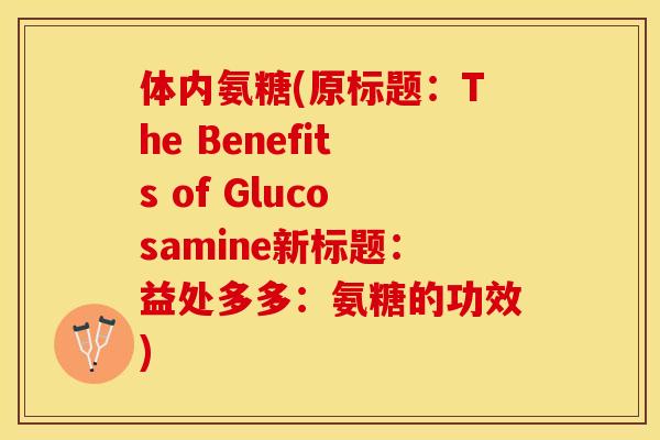 体内氨糖(原标题：The Benefits of Glucosamine新标题：益处多多：氨糖的功效)