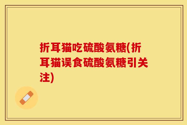折耳猫吃硫酸氨糖(折耳猫误食硫酸氨糖引关注)