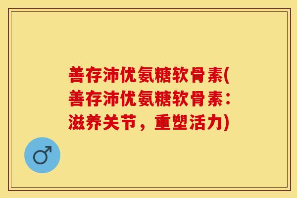 善存沛优氨糖软骨素(善存沛优氨糖软骨素：滋养关节，重塑活力)
