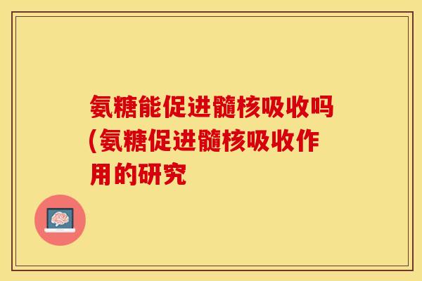 氨糖能促进髓核吸收吗(氨糖促进髓核吸收作用的研究
