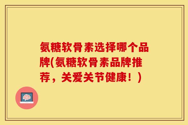 氨糖软骨素选择哪个品牌(氨糖软骨素品牌推荐，关爱关节健康！)-第1张图片-关节保镖